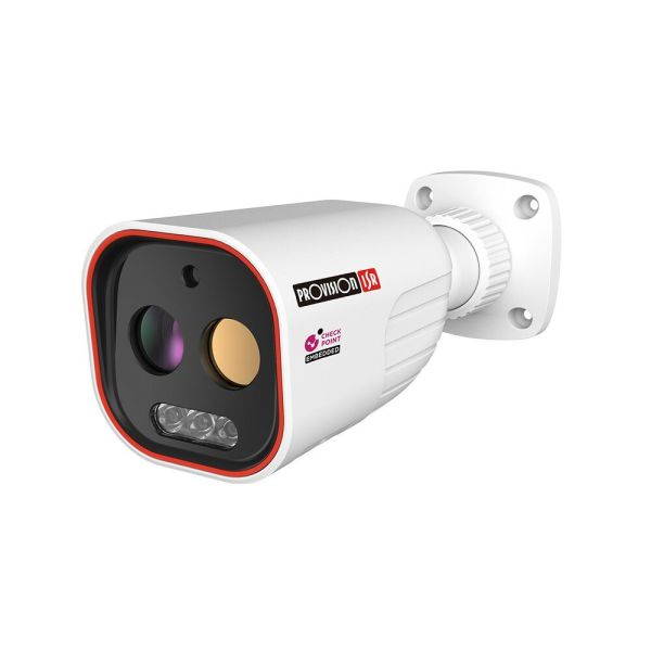 IP-відеокамера 5 Мп Provision-ISR BMH-THERMAL-7-V2 теплова (7 мм) + оптична (8 мм) для системи відеонагляду