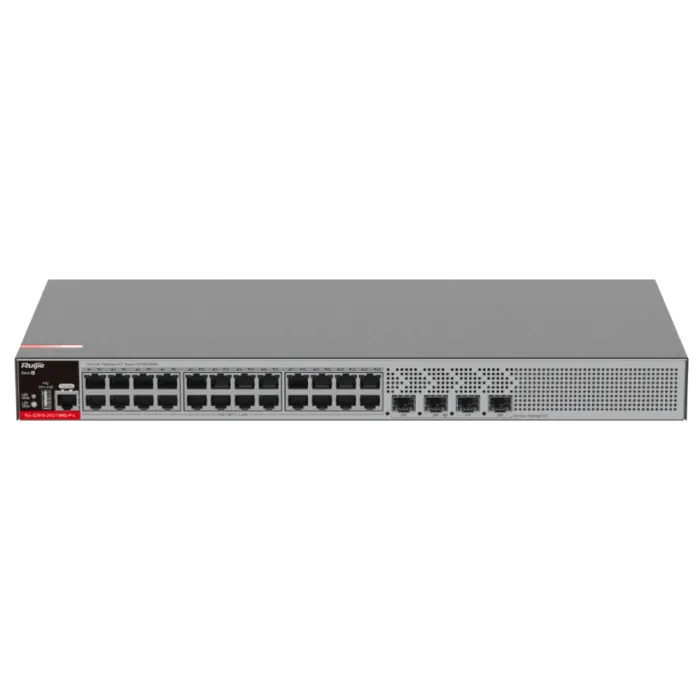 Комутатор 28 портів керований Ruijie RG-S2915-24GT4MS-P-L PoE+ Layer 2+