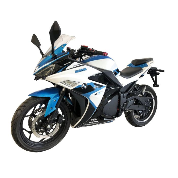 Електроскутер TV6 FST 3000W 72V 60Ah white & blue