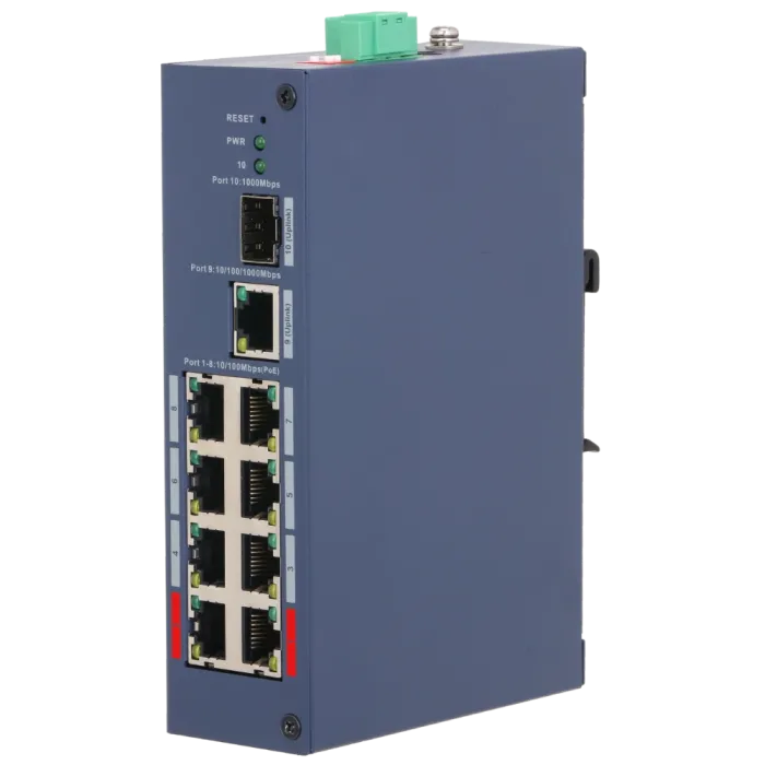 Комутатор 10 портів керований Dahua DH-CHS4110-8ET-110 PoE