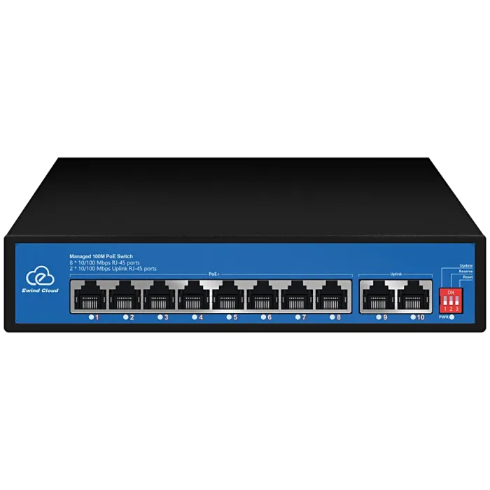 Комутатор 10 портів некерований Ewind EW-ES2010CF-AP PoE