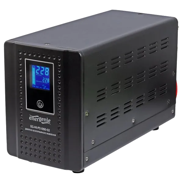 Джерело безперебійного живлення під акумулятор EnerGenie EG-HI-PS1000-02 1000ВA чиста синусоїда
