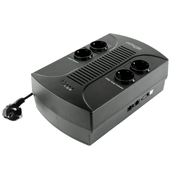 Джерело безперебійного живлення EnerGenie EG-UPS-001 650А апроксимована синусоїда
