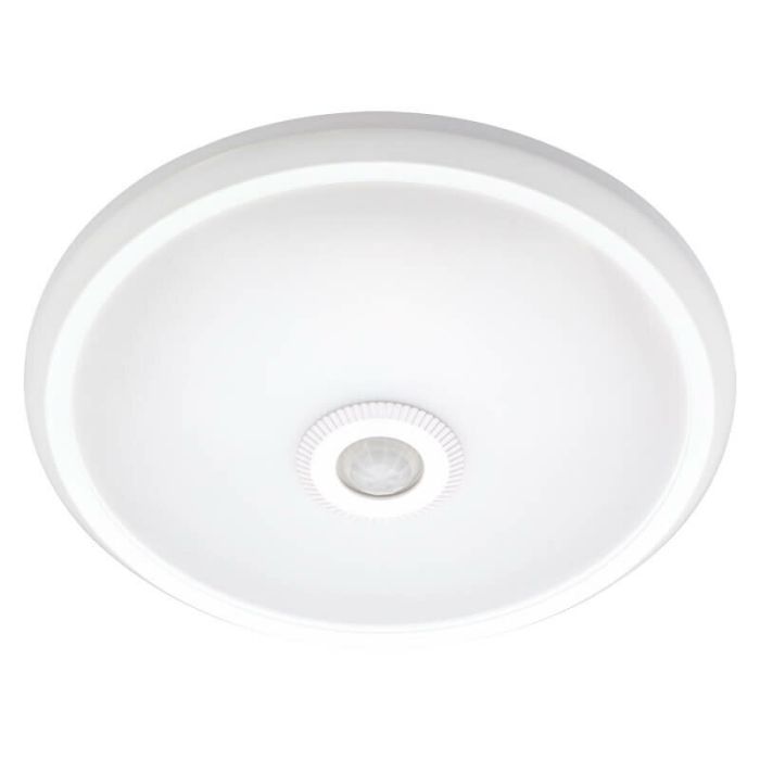 Світильник світлодіодний стельовий з датчиком руху e.sensor.LED.77.12.4000 (білий), 12 Вт, 4000К, 360°, IP20