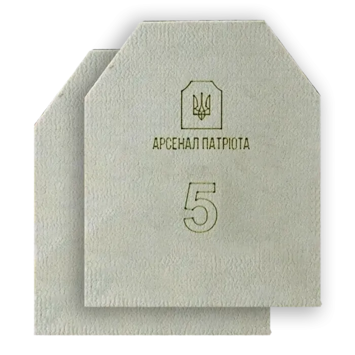 Бронеплита Арсенал Патріота (ціна комплекту з 2-х плит) 5 клас "Стандарт" 4.3 кг