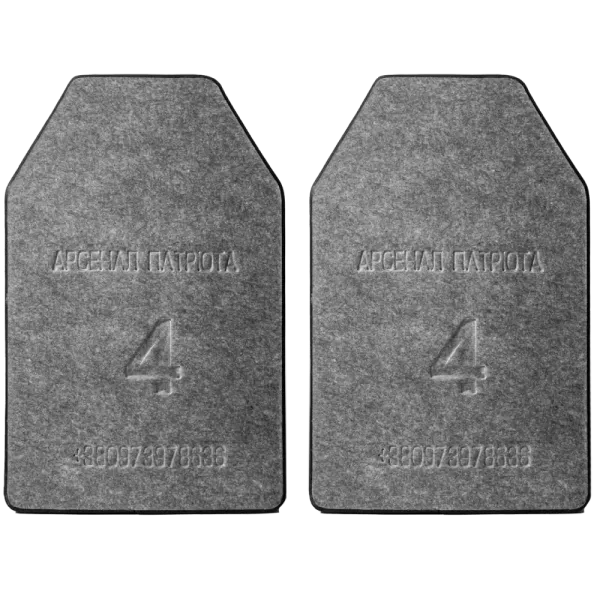 Комплект бронеплит 4 клас «SAPI Екстра Мала БЗ» (2шт.) 2.3 кг