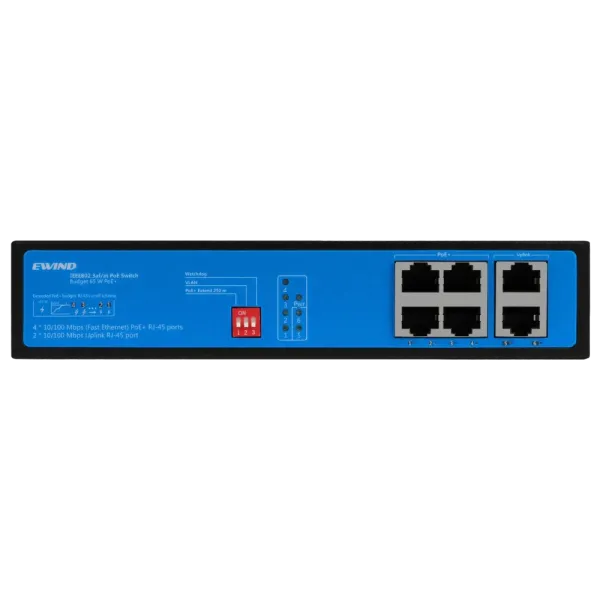 Комутатор 6 портів некерований Ewind EW-S1906CF-AP POE