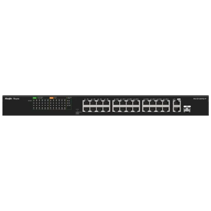 Комутатор 26 портів некерований Ruijie Reyee RG-ES126FGS-P PoE