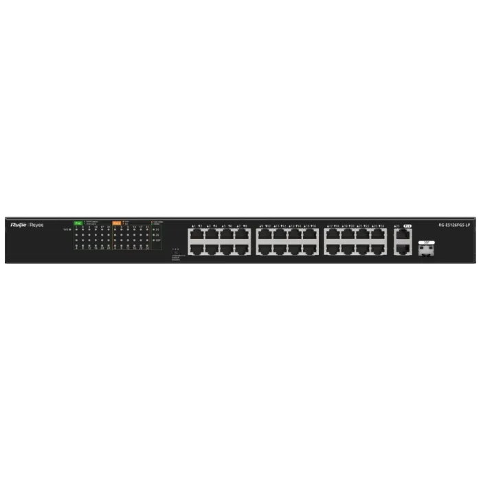 Комутатор 26 портів некерований Ruijie Reyee RG-ES126FGS-LP PoE