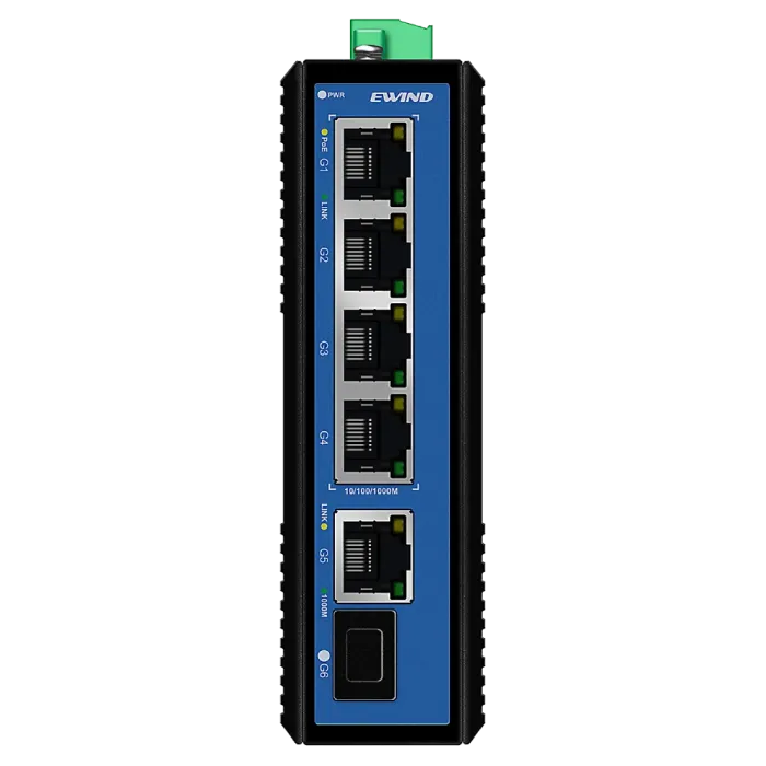 Комутатор 6 портів некерований Ewind EW-PIS1806F-4GE PoE
