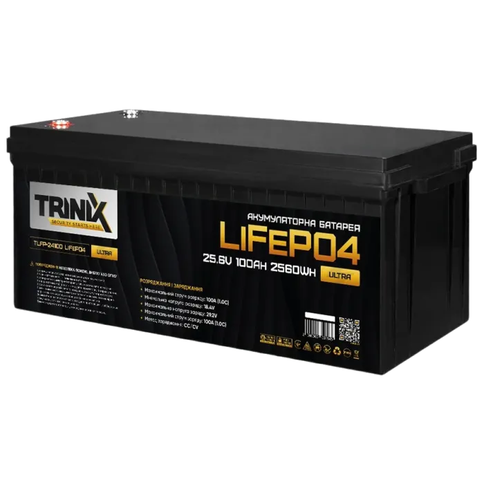 Літієва акумуляторна батарея Trinix TLFP-24100 Ultra 25.6В 100А•год 100А