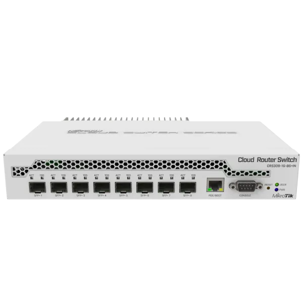 Комутатор 8 портів керований MikroTik CRS309-1G-8S+IN 10G SFP+