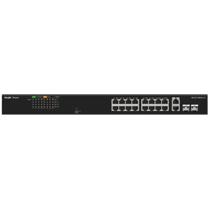 Комутатор 18 портів некерований Ruijie Reyee RG-ES118FGS-LP PoE