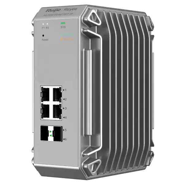 Комутатор 6 портів керований Ruijie RG-NIS3100-4GT2SFP-HP IP40