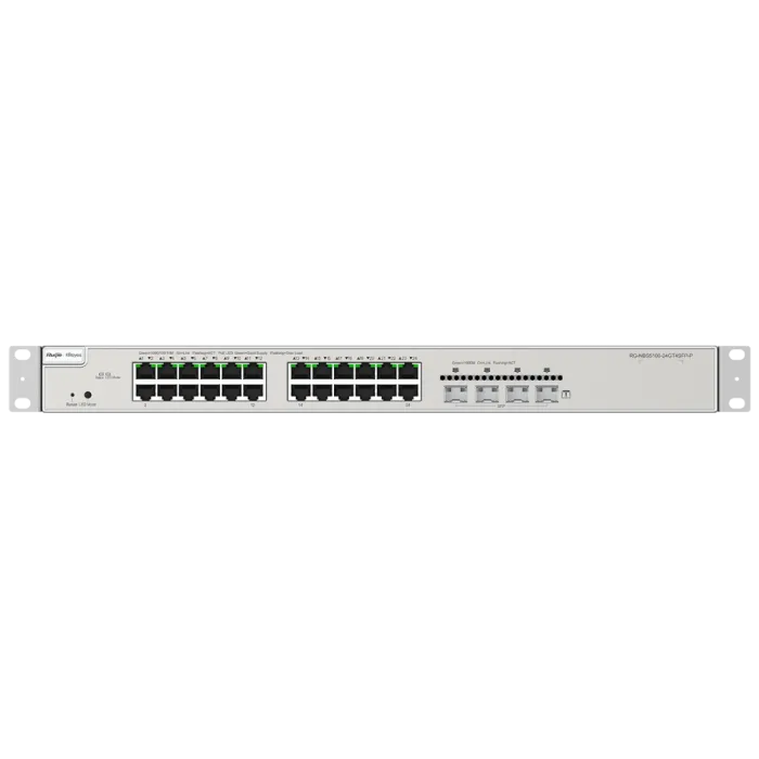 Комутатор 24 порти керований Ruijie Reyee RG-NBS5200-24GT4XS-P L3 POE