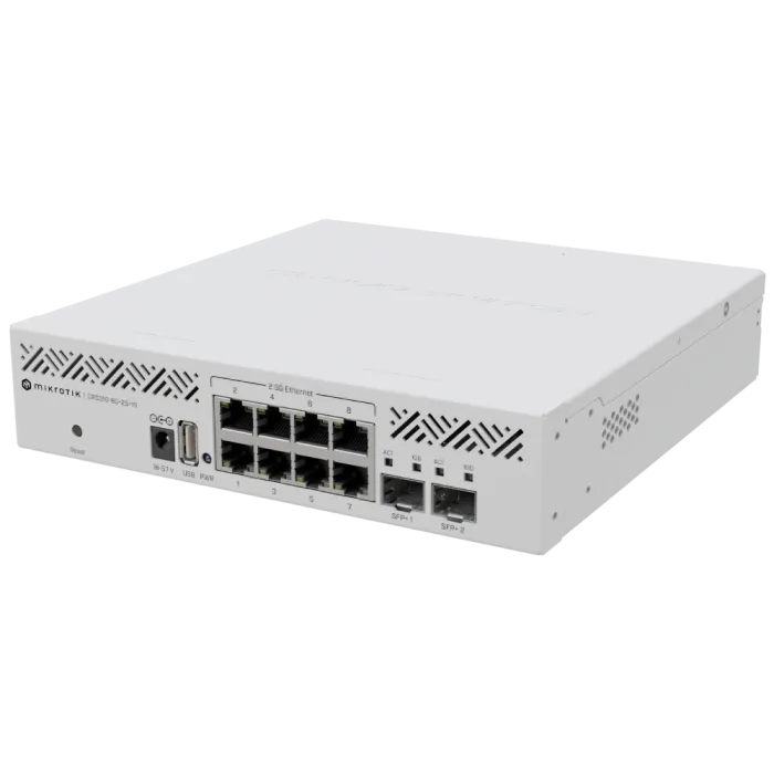 Комутатор 8 портів керований MikroTik CRS310-8G+2S+IN