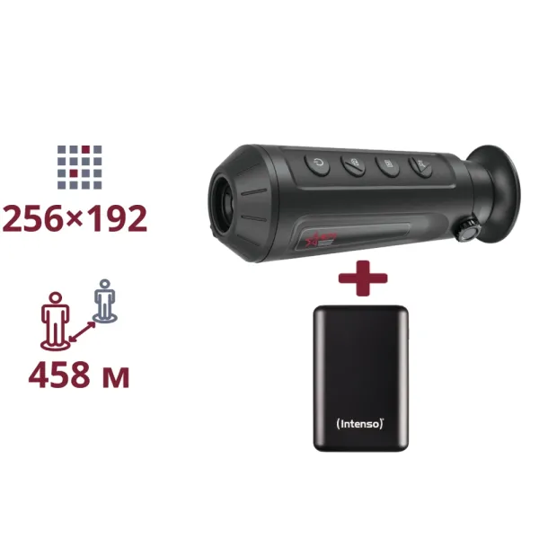 ТЕПЛОВІЗІЙНИЙ МОНОКУЛЯР ТА ПОВЕРБАНК AGM Taipan TM10-256 + INTENSO Powerbank 2 000 мА•г