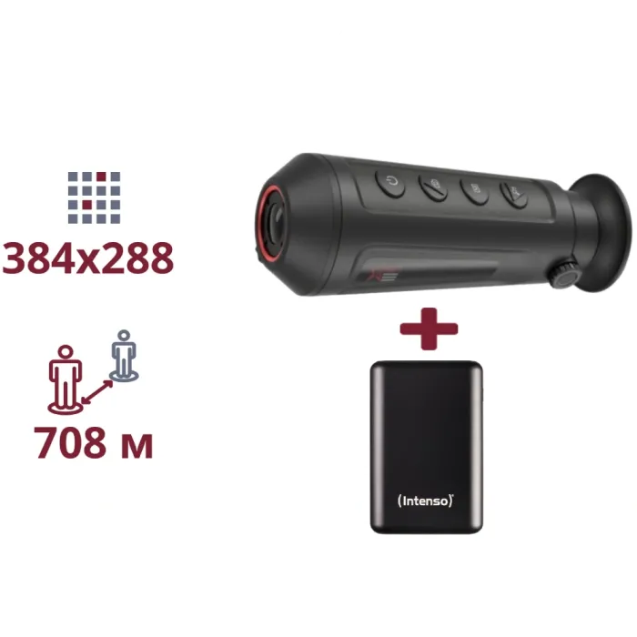 ТЕПЛОВІЗІЙНИЙ МОНОКУЛЯР ТА ПОВЕРБАНК AGM Taipan TM15-384 + INTENSO Powerbank 2 000 мА•г