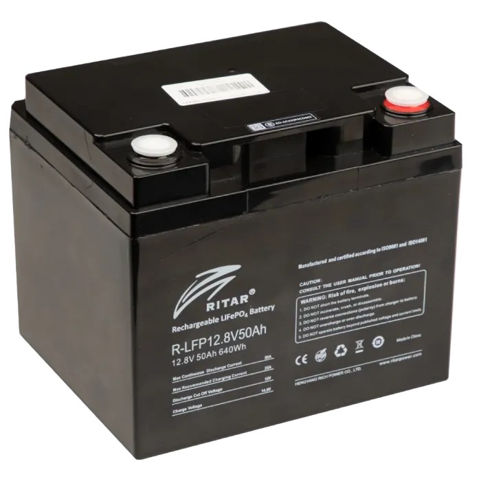 Акумуляторна батарея з bluetooth Ritar R-LFP12.8V50AH