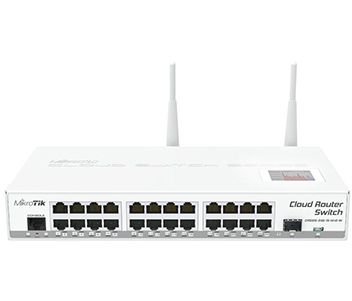 24-портовий керований Cloud комутатор з Wi-Fi MikroTik CRS125-24G-1S-2HnD-IN