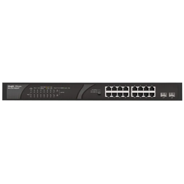 Комутатор 18 портів некерований Ruijie Reyee RG-ES118GS-P PoE