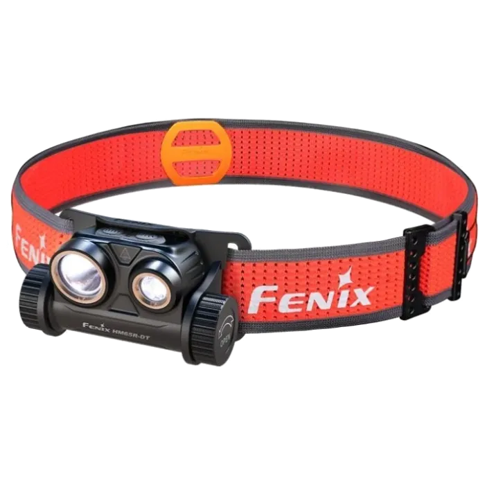 Ліхтар налобний чорний Fenix HM65R-DT