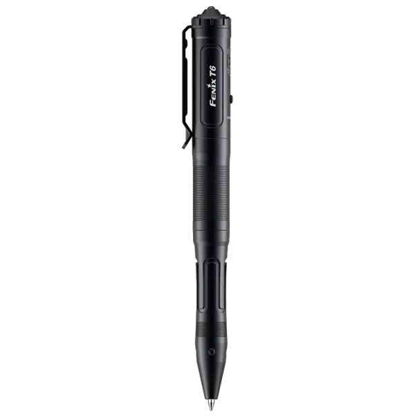 Тактична ручка з ліхтариком чорна Fenix T6