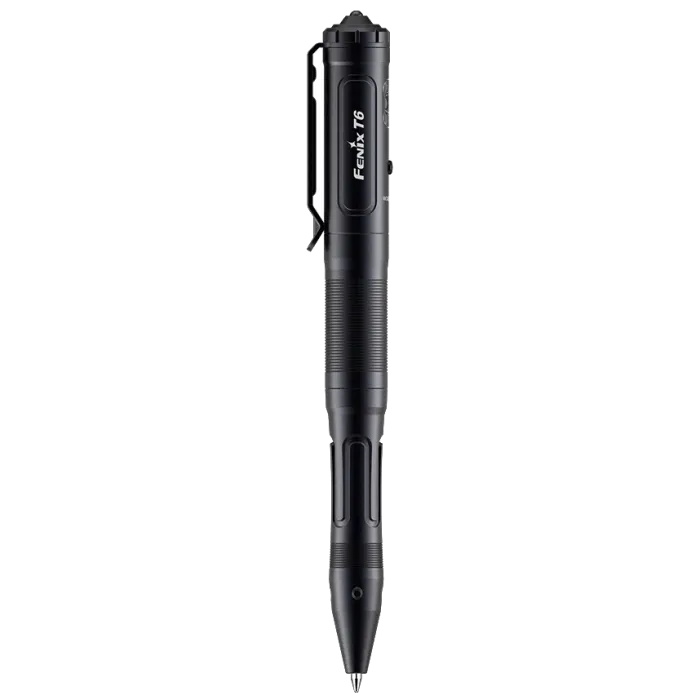 Тактична ручка з ліхтариком чорна Fenix T6