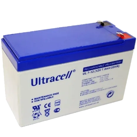 Свинцево-кислотна акумуляторна батарея Ultracell UL7-12 7A•г 12В