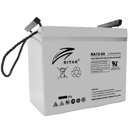 Свинцево-кислотна акумуляторна батарея RITAR RA12-60 60A•г 12В