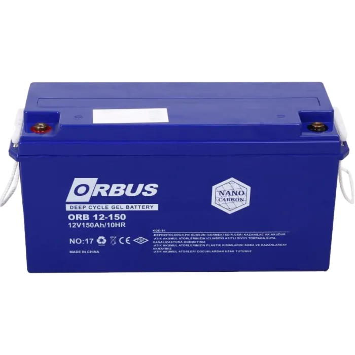 Свинцево-кислотна акумуляторна батарея ORBUS CG12150 150A•г 12В гелева