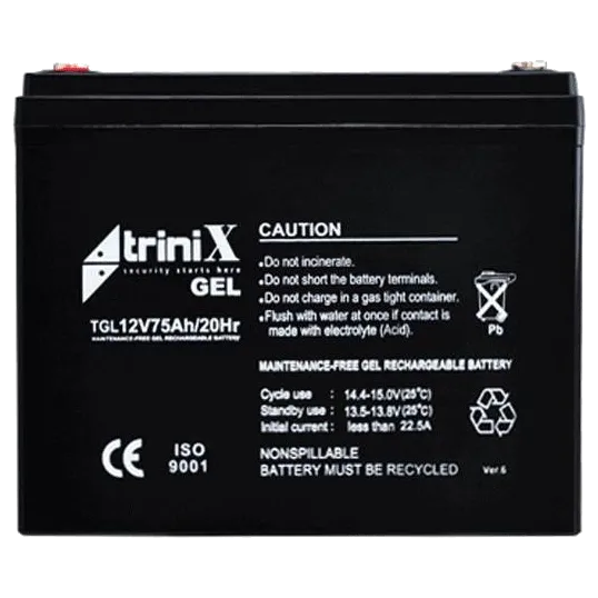 Акумулятор гелевий 12В 75А•год Trinix TGL12V75Ah/20Hr