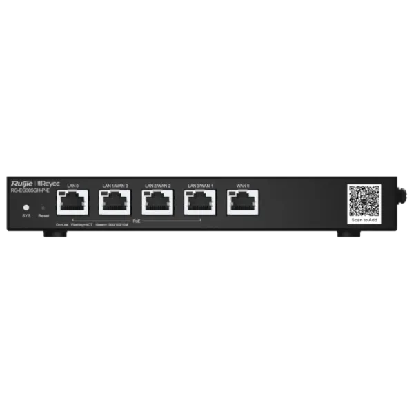 Маршрутизатор Ruijie Reyee RG-EG305GH-P-E PoE з хмарним керуванням