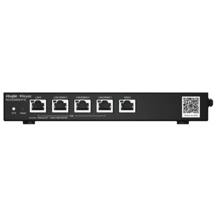 Маршрутизатор Ruijie Reyee RG-EG305GH-P-E PoE з хмарним керуванням