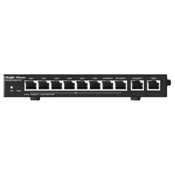 Маршрутизатор Ruijie Reyee RG-EG310GH-P-E 10-портовий PoE з хмарним керуванням