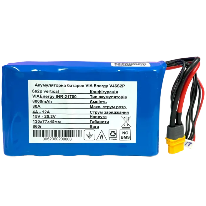 Акумуляторна батарея літієва VIA Energy V46S2P