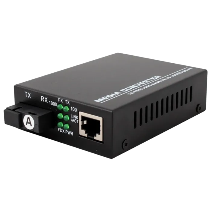 Медіаконвектор (1550TX&1310RX, 10/100/1000, 20км SC) TelStream MC-218/520SC
