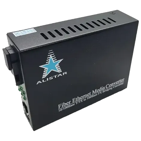 Медіаконвертор ALISTAR X5S 100M 10/100BASE-T RJ-45 - 100BASE-FX 1SM WDM SC 20KM TX1550/RX1310nm