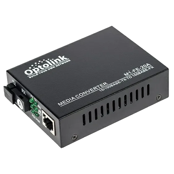 Медіаконвертор Optolink-1M-FE-20A 1310Tx 20km