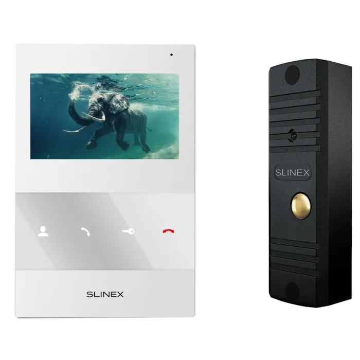 Комплект відеодомофона Slinex SQ-04M(White) + ML-16НR(Black)