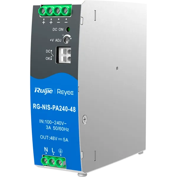 Джерело живлення AC/DC 240 Вт на DIN-рейку Ruijie RG-NIS-PA240-48