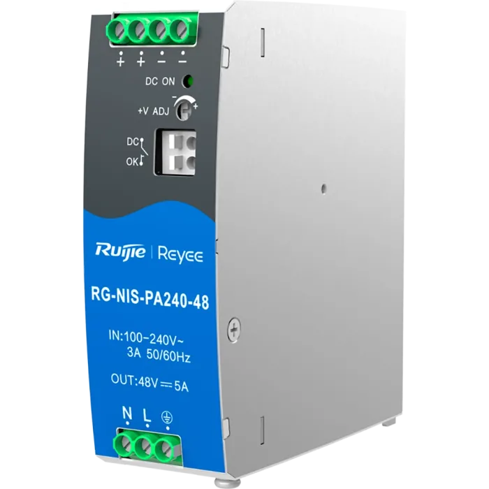 Джерело живлення AC/DC 240 Вт на DIN-рейку Ruijie RG-NIS-PA240-48