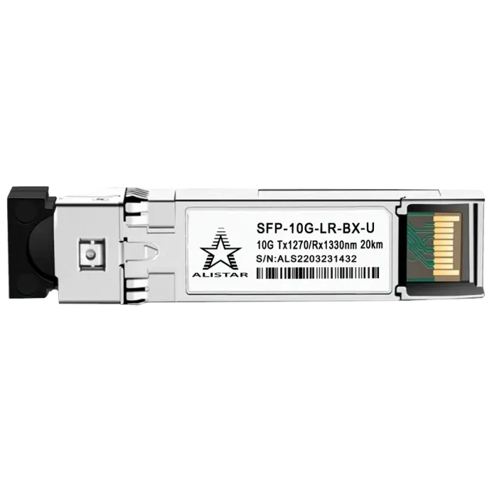 Модуль ALISTAR SFP-10G-LR-BX-U SFP+ 10G BASE-BX 1SM WDM LC 20KM TX1270/RX1330nm DOM