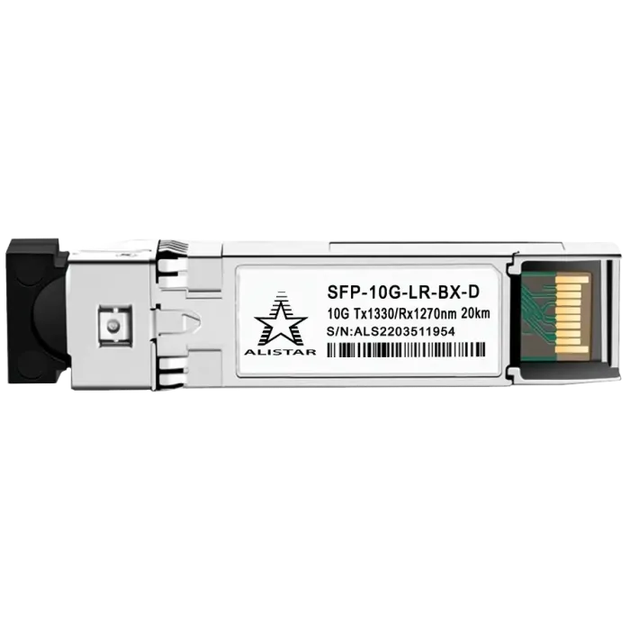 Модуль ALISTAR SFP-10G-LR-BX-D SFP+ 10G BASE-BX 1SM WDM LC 20KM TX1330/RX1270nm DOM