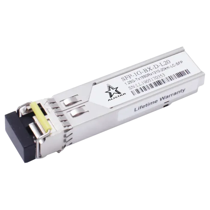 Модуль ALISTAR SFP-1G-BX-D-L20 SFP 1G 1SM WDM LC 20KM TX1550/RX1310nm DDM