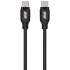 Кабель заряджання/синхронізації 1м 60Вт чорний 2E Type-C Glow USB-C > USB-C
