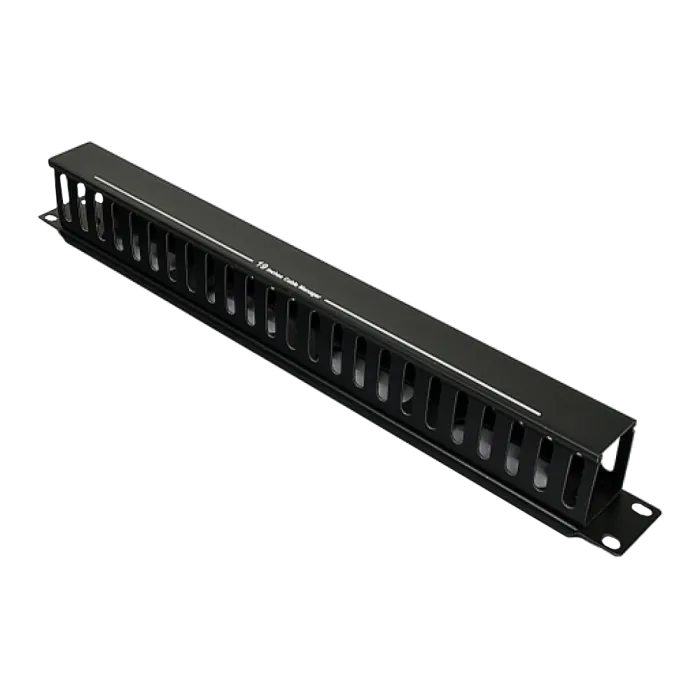 Кабельний організатор 1U з кришкою, чорний, EPNew EPNew PLMN-060Z