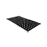 Полиця 19" 4 точки кріпл., 850мм глиб., перфорована, т.м.2мм, чорна Voltronic 4962