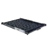 Полиця висувна 19", 600мм глиб. (400..870 мм кріплення), чорна Voltronic