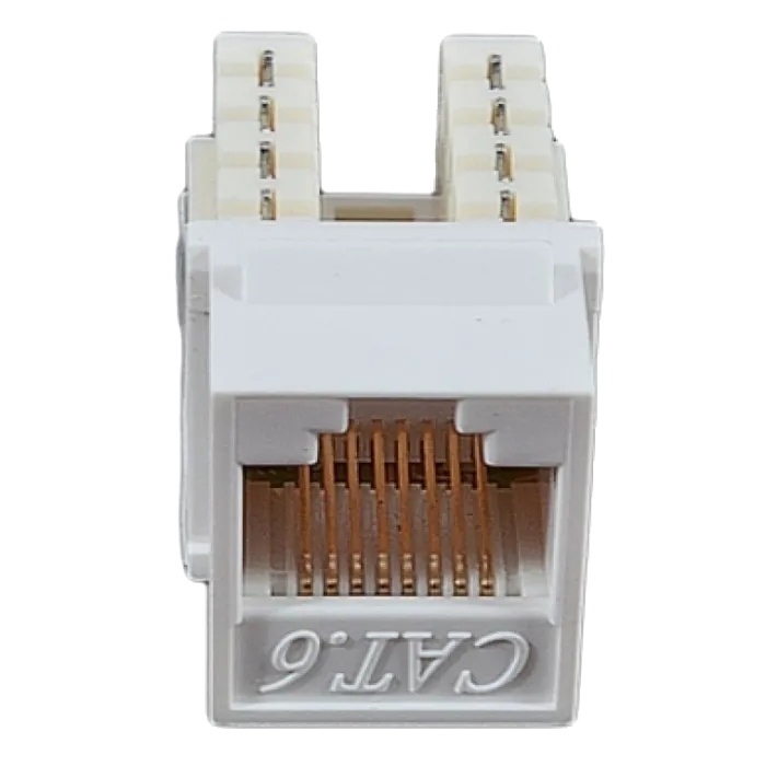 Модуль KeyStone RJ45 UTP, кат. 6, 110, Slim, W - 16.6 мм, білий EPNew 6KTVM-U0WH